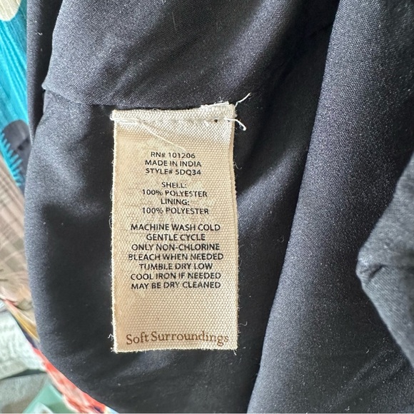 Soft Surroundings Women’s 2X Natalia Floral Asymmetrical Hem Dress - Picture 7 of 10